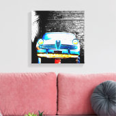Oude auto canvas afdruk (Insitu (Woonkamer))