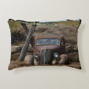 Oude auto decoratief kussen
