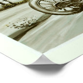 Oude auto en kinderen poster (Hoek)