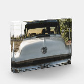Oude auto- en koppel kusfoto blok (Links)