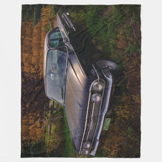 OUDE AUTO FLEECE DEKEN (Voorkant)