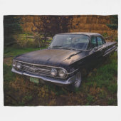 OUDE AUTO FLEECE DEKEN (Voorkant (Horizontaal))