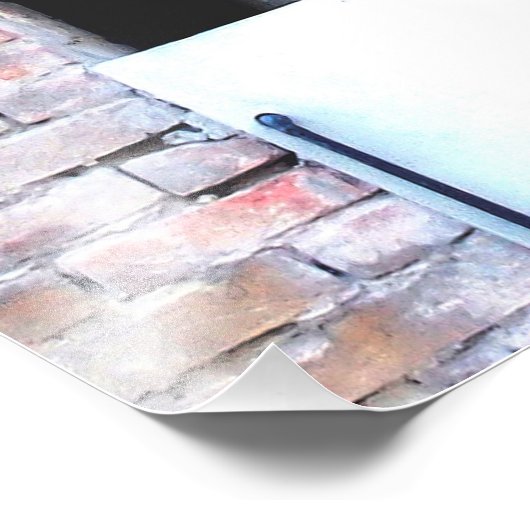 Oude auto foto afdruk (Hoek)