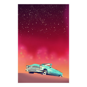  oude auto foto afdruk