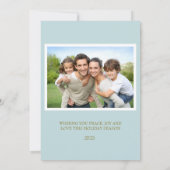 Oude auto foto Kerstmis  Feestdagenkaart (Achterkant)