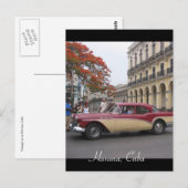 oude auto havana briefkaart (Voorkant / Achterkant)