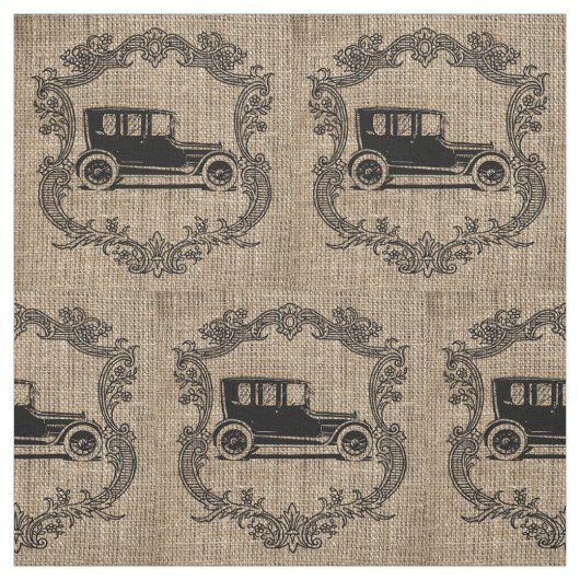 Oude Auto Hennep Stof (Swatch)