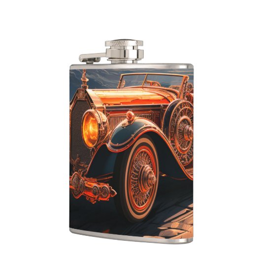 Oude auto heupfles (Links)