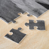 Oude auto in een straat in Italië in zwart-wit Legpuzzel (Zijkant)