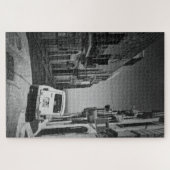 Oude auto in een straat in Italië in zwart-wit Legpuzzel (Horizontaal)