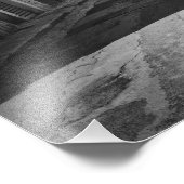 Oude auto in een straat in Italië met zee Foto Afdruk (Hoek)