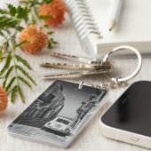 Oude auto in een straat in Italië met zee Sleutelhanger (Voorkant Rechts)