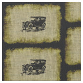 Oude auto in patroon stof (Close Up)