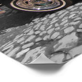 Oude auto in Trinidad, Cuba Poster (Hoek)