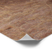 Oude auto in woestijnlandschap poster (Hoek)