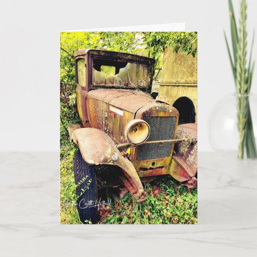Oude auto  kaart (Voorkant)