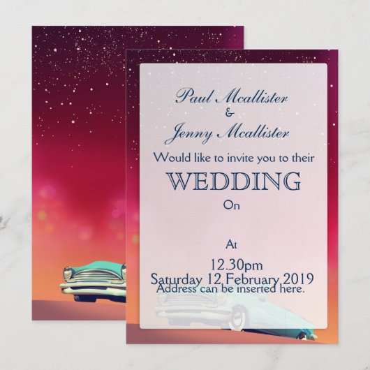  oude auto kaart (Voorkant / Achterkant)