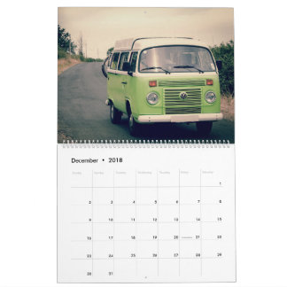 Oude auto-kalender kalender