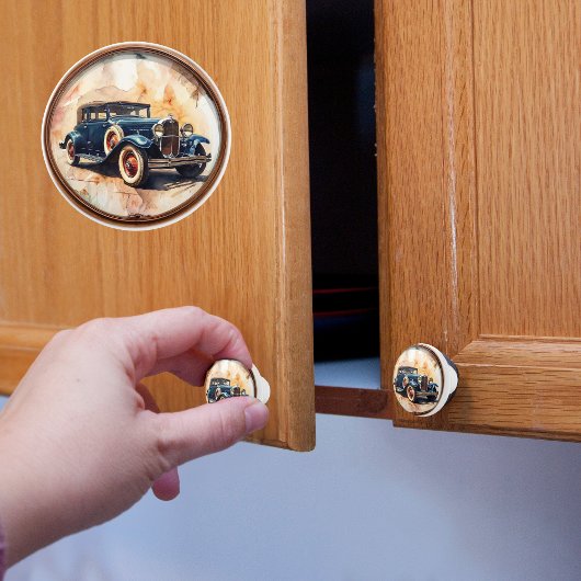 Oude auto keramische knop