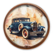 Oude auto keramische knop (Voorkant)