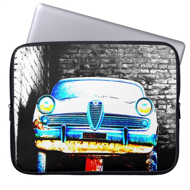 Oude auto laptop sleeve (Voorkant)
