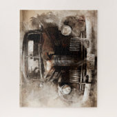 Oude auto  legpuzzel (Verticaal)