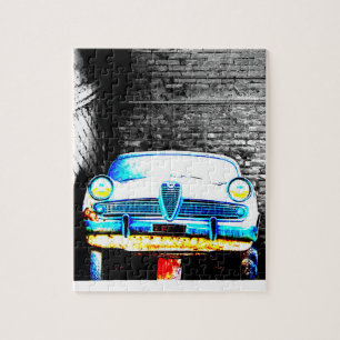 Oude auto legpuzzel