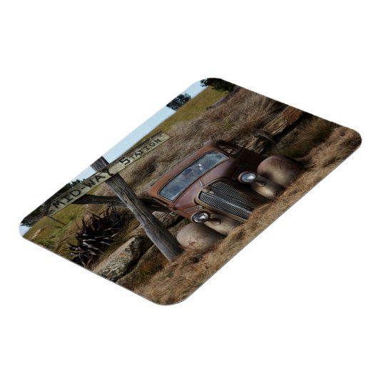 Oude auto magneet (Linkerzijde)