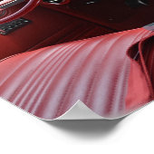 Oude auto met 8 sporen poster (Hoek)