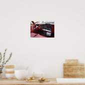 Oude auto met 8 sporen poster (Keuken)