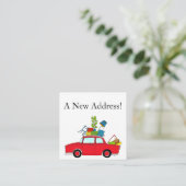 Oude auto Nieuw adreskaart Informatiekaartje (Staand voorkant)