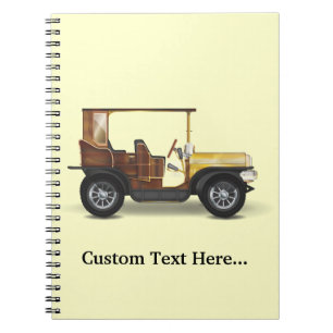 Oude auto notitieboek