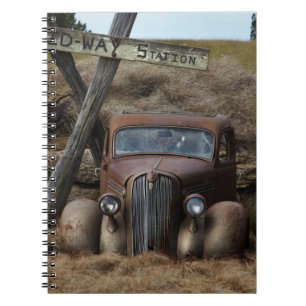 Oude auto notitieboek