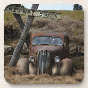 Oude auto onderzetter