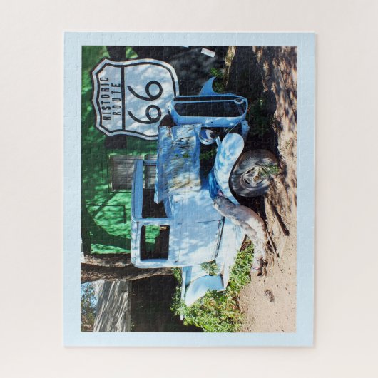 Oude auto op Route 66 Legpuzzel (Verticaal)