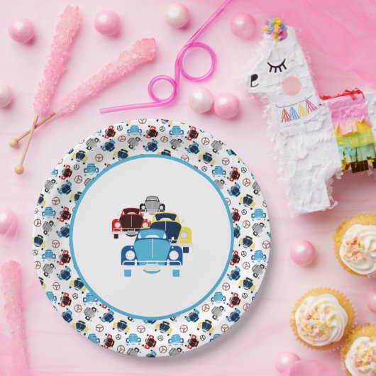 Oude auto papieren bordje (Feest)