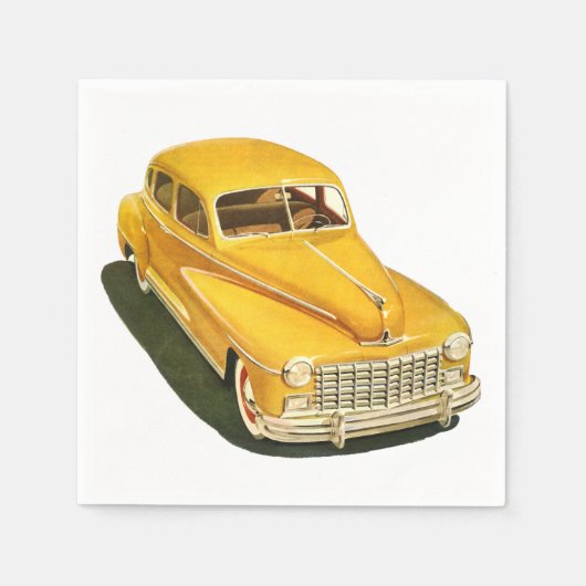 Oude auto papieren servetten (Voorkant)