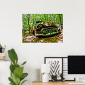 Oude auto poster (Thuiskantoor)