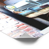 Oude auto poster (Hoek)
