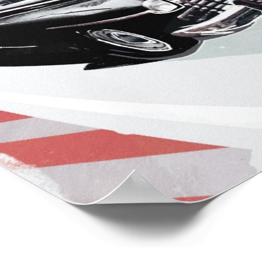 Oude auto poster (Hoek)