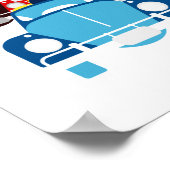 Oude auto poster (Hoek)