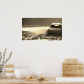 Oude auto poster (Keuken)