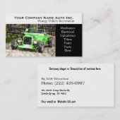 Oude auto-reparatieschop - Herstellingen Visitekaartje (Voorkant / Achterkant)