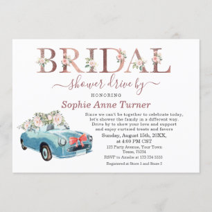 Oude auto Roze Blush Florence Vrijgezellenfeest dr Kaart