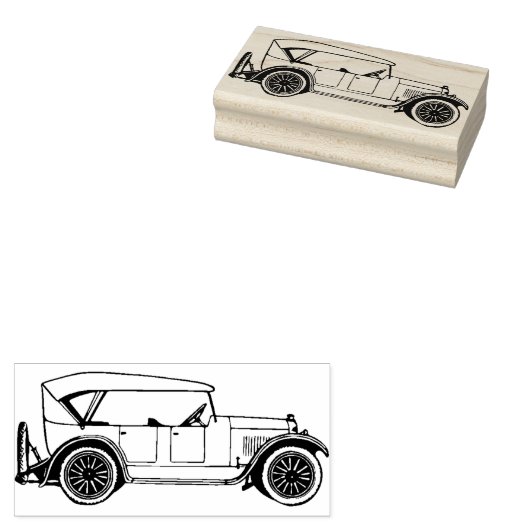 Oude auto Rubber Stamp Rubberstempel (Gestempeld)