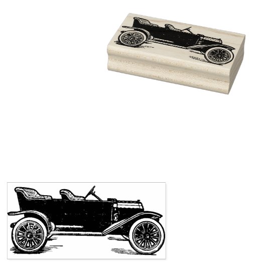 Oude auto Rubber Stamp Rubberstempel (Gestempeld)