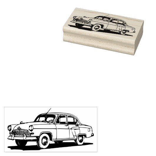 OUDE AUTO RUBBER STEMPEL (Gestempeld)