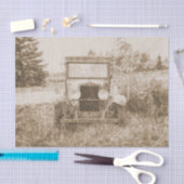  oude auto Sepia Antiek roestachtige textuur Tissuepapier (Craft)