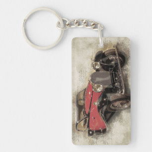 Oude auto sleutelhanger