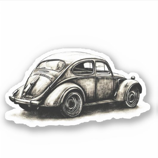 Oude auto sticker (Voorkant)